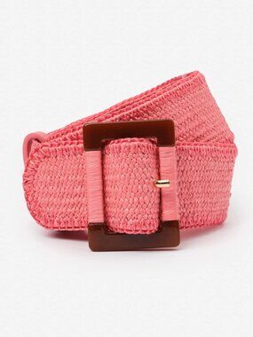 Margot Grasscloth Belt - ROSE PINK